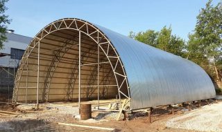 Строительство каркасных арочных ангаров