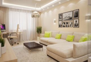 Ремонт гостиной 17 кв.м в Твери под ключ